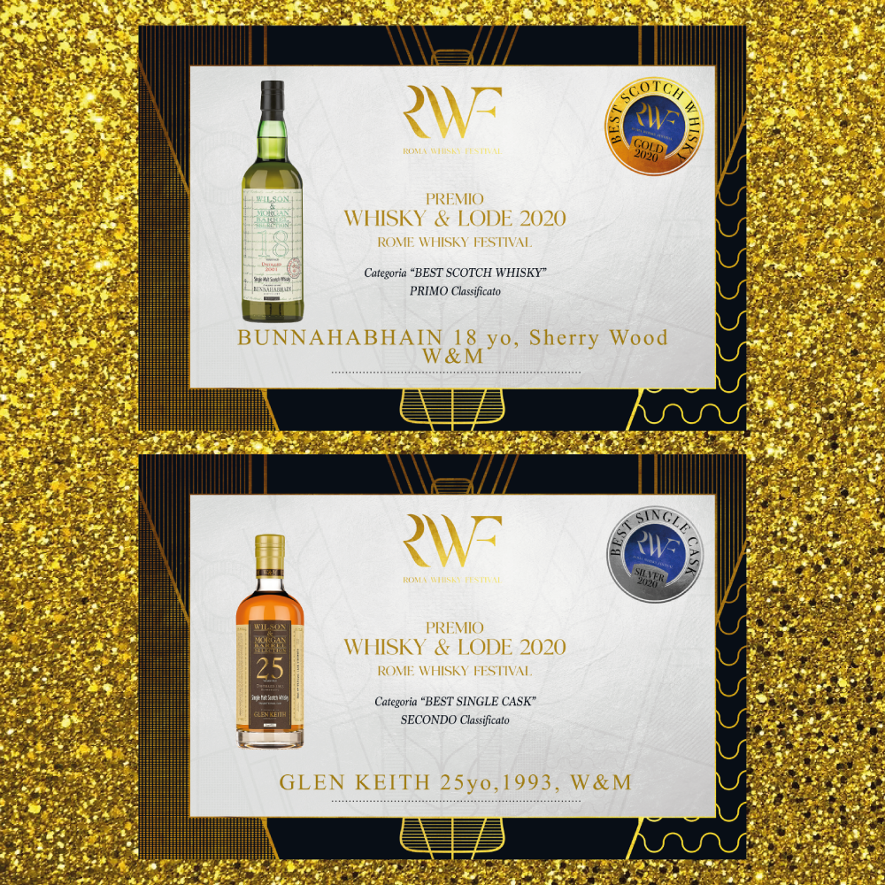 Wilson & Morgan – 2 Medaglie a Roma Whisky Festival 2020